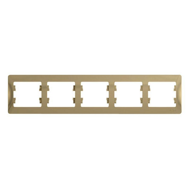 Рамка 5-постовая Systeme Electric Glossa титан GSL000405 Фото № 1