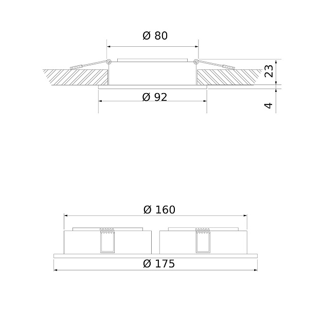 Встраиваемый светильник Elektrostandard 1091/2 MR16 белый a047722 Фото № 5
