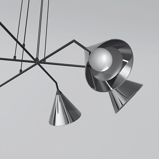 Подвесной светильник Eurosvet Enigma 70161/6 черный изображение 4 Подвесной светильник Eurosvet Enigma 70161/6 черный Фото № 4