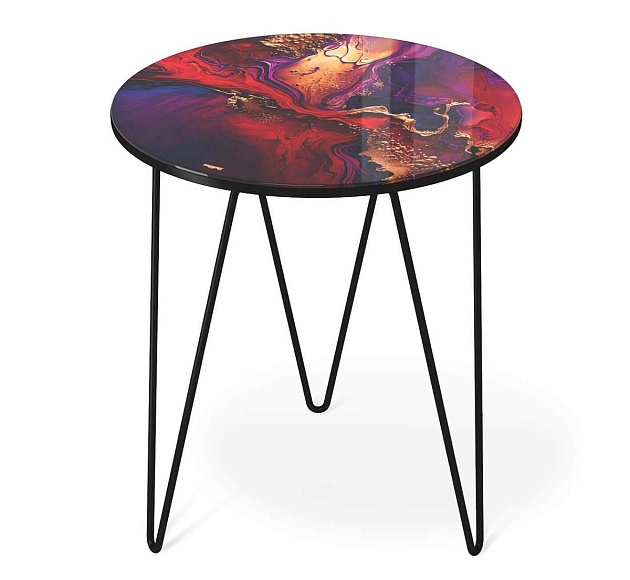 Журнальный стол Sheffilton SHT-CT27 амарантовый/черный муар 4007482106 Фото № 2