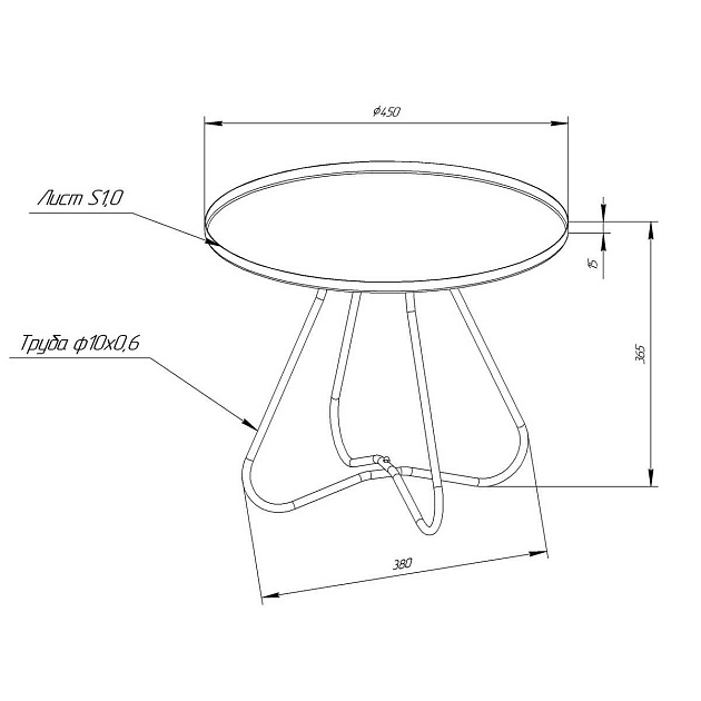 Кофейный стол Мебелик SHT-CT3-2 008656 изображение 3 Кофейный стол Мебелик SHT-CT3-2 008656 Фото № 3
