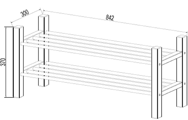 Обувница Шведский Стандарт Кантри 85х37 410485002300 Фото № 2