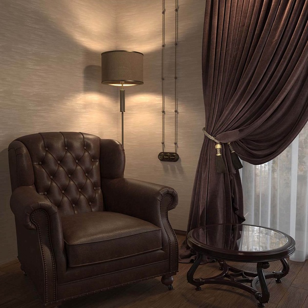 Переключатель-выключатель одноклавишный Werkel бронзовый Ретро W5712012 4690389166617 Фото № 8