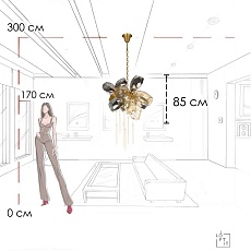 Подвесная люстра LOFT IT Britannica 10401/800S 2