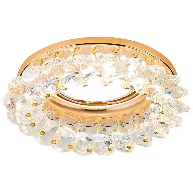Встраиваемый светильник Ambrella light Crystal K206 CL/G Фото № 1