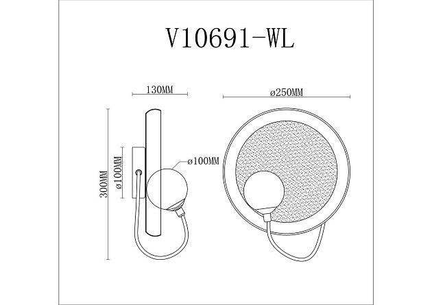 Бра Moderli Cosmi V10691-WL Фото № 2