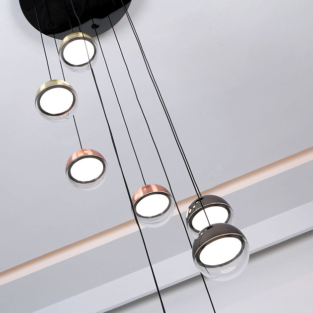 Подвесная светодиодная люстра Favourite Luna 4371-9P Фото № 4