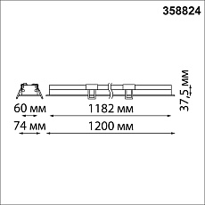 Встраиваемый светодиодный светильник Novotech Spot Iter 358824 2