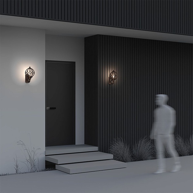 Уличный настенный светильник Maytoni Via O024WL-01G Фото № 10