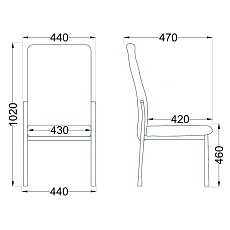 Кухонный стул AksHome Denver черный, экокожа 27901 1