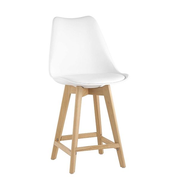 Полубарный стул Stool Group Frankfurt белый Y815A-65CM white Фото № 1