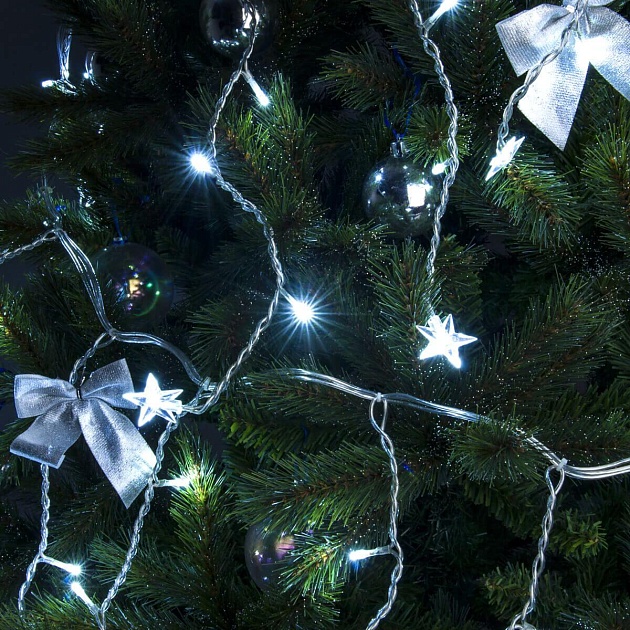 Светодиодная гирлянда Eurosvet бахрома 230V 100-002 белый изображение 1 Светодиодная гирлянда Eurosvet бахрома 230V 100-002 белый Фото № 1