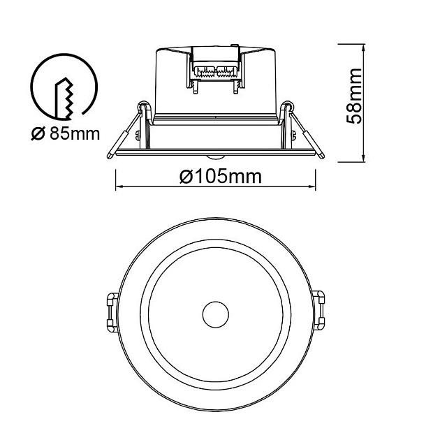Встраиваемый светодиодный светильник Mantra Yucatan 8850 Фото № 2
