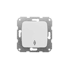 DEA Выключатель (переключатель) 1кл прох. с/у 10А мех. белый KRANZ KR-78-0205