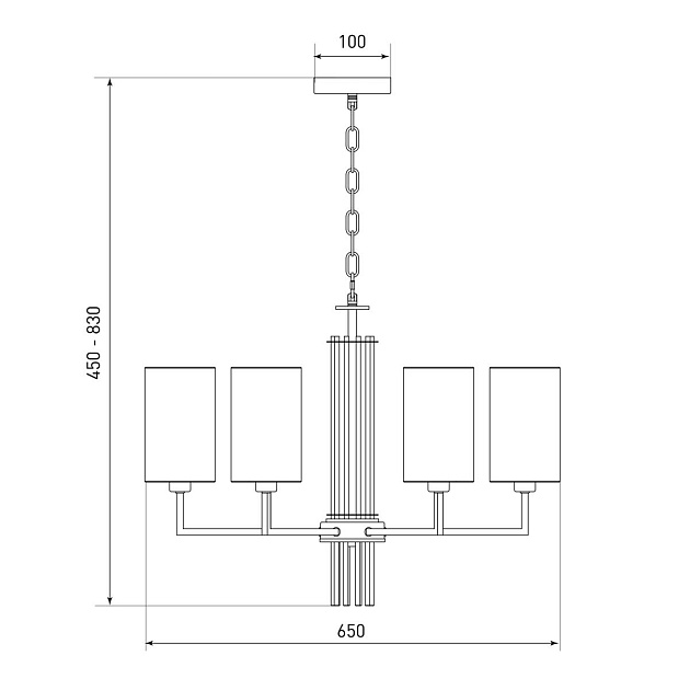Подвесная люстра Eurosvet Soffio 60134/6 никель изображение 2 Подвесная люстра Eurosvet Soffio 60134/6 никель Фото № 2