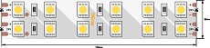 Светодиодная лента SWG 28,8W/m 120Led/m 5050SMD теплый белый 5M SWG5120-24-28.8-WW-М 009704 1