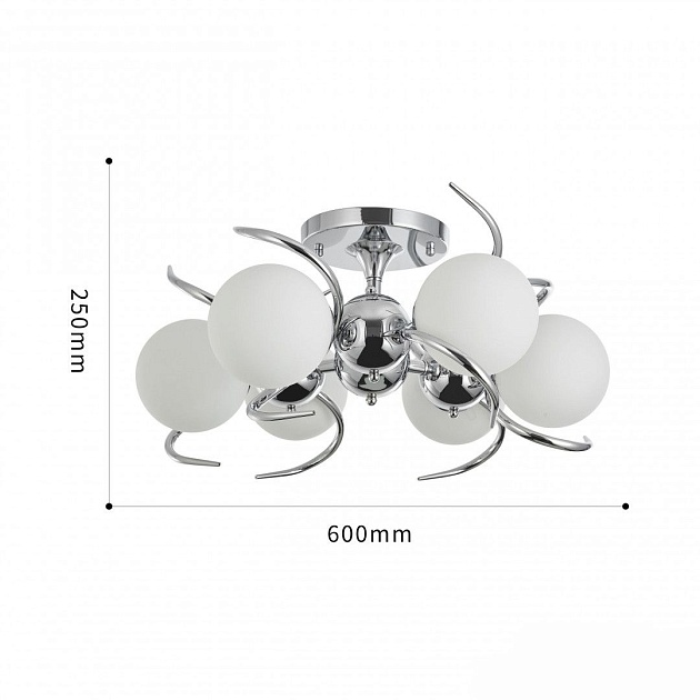 Потолочная люстра Arte Milano Neapolis71007 271007/6C Ni Фото № 2