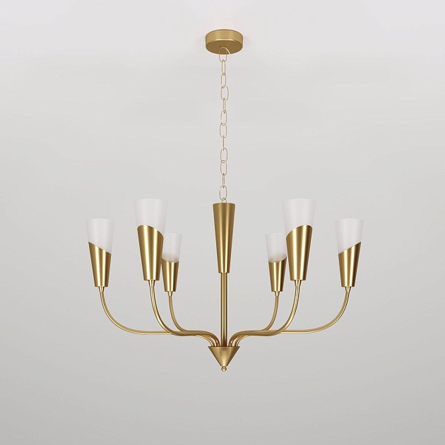 Подвесная люстра Eurosvet Rhyton 60167/6 латунь Фото № 6
