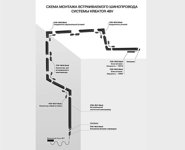 Блок питания Italline Kreator IT09-9022 black Фото № 3