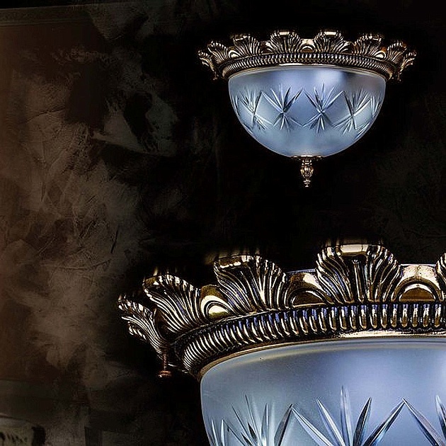 Потолочный светильник Artglass Lea II. Brass Antique Фото № 2