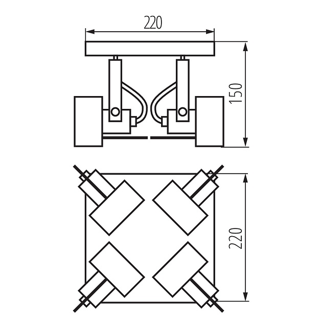 Спот Kanlux SONDA II EL-4O B 34928 Фото № 4