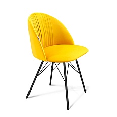 Стул Sheffilton SHT-ST35-1/S37 имперский жёлтый/чёрный муар 9890148503