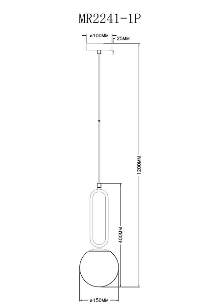 Подвесной светильник MyFar Pierre MR2241-1P Фото № 2