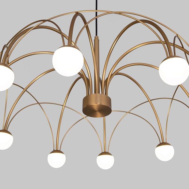 Подвесная светодиодная люстра Eurosvet Ragno 90030/10 LED золото Фото № 3