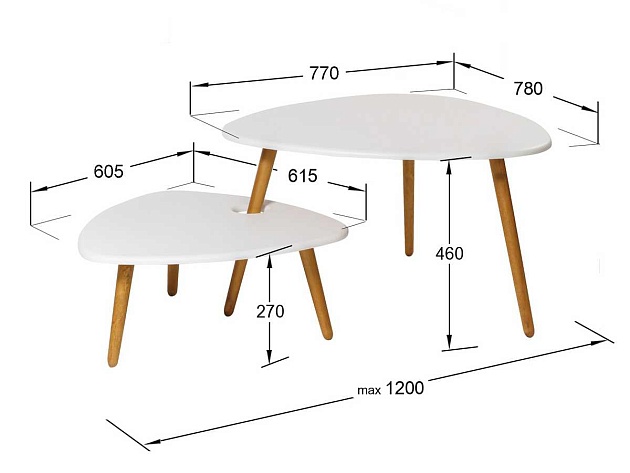 Журнальный стол Мебелик Стилгрей 005011 изображение 3 Журнальный стол Мебелик Стилгрей 005011 Фото № 3