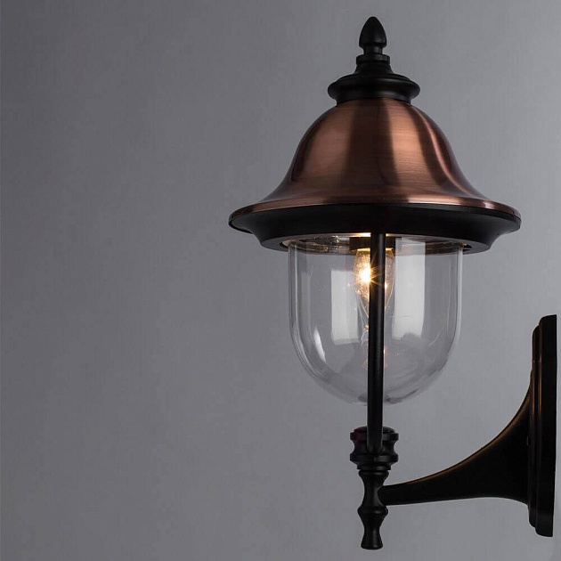 Уличный настенный светильник Arte Lamp Barcelona A1481AL-1BK Фото № 2