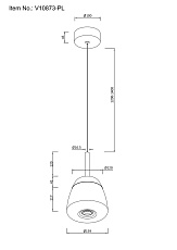 Подвесной светодиодный светильник Moderli Eir V10873-PL 1
