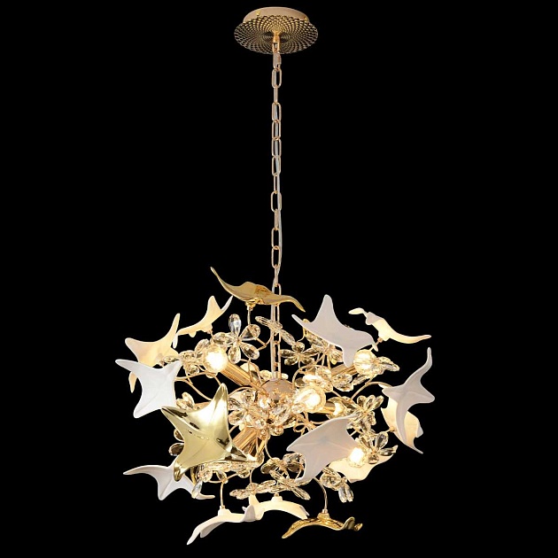 Подвесная люстра Crystal Lux LETISIA SP9 GOLD изображение 1 Подвесная люстра Crystal Lux LETISIA SP9 GOLD Фото № 1