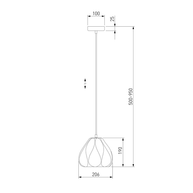 Подвесной светильник Eurosvet Sinki 30187/1 белый Фото № 2