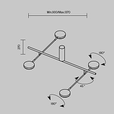 Потолочный светильник Maytoni Fad MOD070CL-L30B3K 4