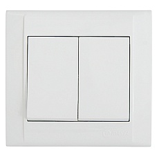 Выключатель Makel 2-кл. СП Defne 10А IP20 белый 42001003