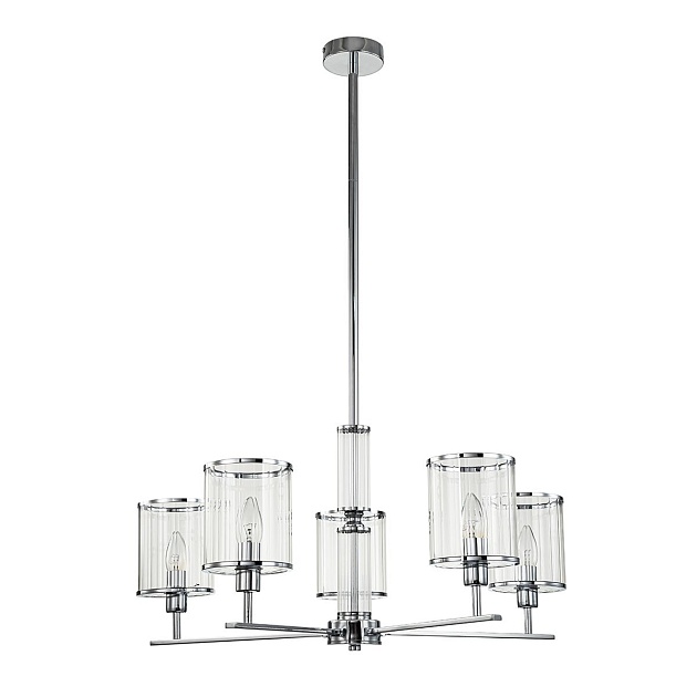 Подвесная люстра Indigo Dante 13022/5R Chrome V000411 изображение 4 Подвесная люстра Indigo Dante 13022/5R Chrome V000411 Фото № 4