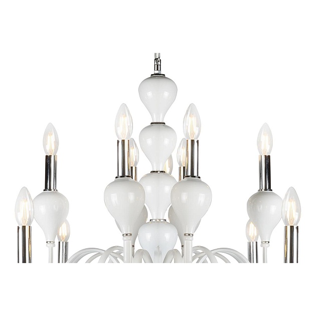 Подвесная люстра iLamp Lady 88003-8+4 WH изображение 2 Подвесная люстра iLamp Lady 88003-8+4 WH Фото № 2