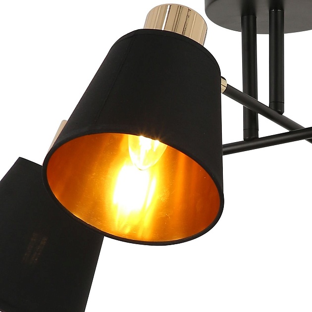 Потолочная люстра Illumico IL6116-4COU-79 BK GD изображение 3 Потолочная люстра Illumico IL6116-4COU-79 BK GD Фото № 3