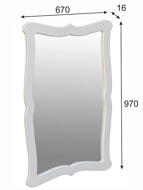 Зеркало Мебелик Берже 23 002472 изображение 4 Зеркало Мебелик Берже 23 002472 Фото № 4