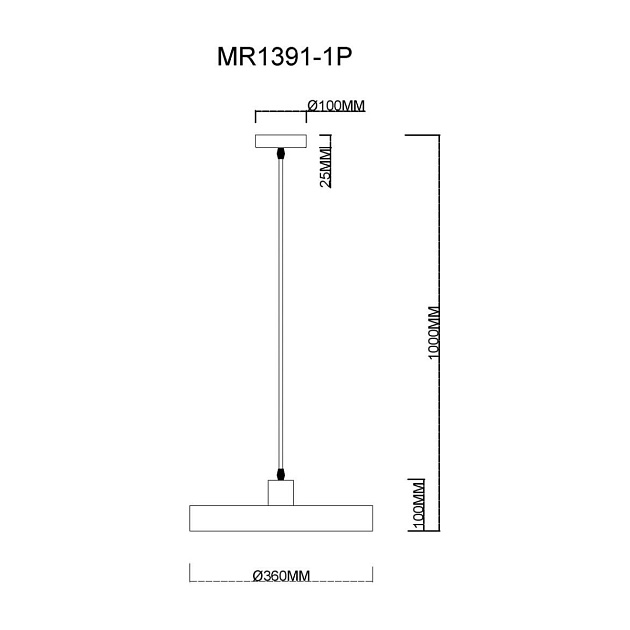 Подвесной светильник MyFar Ria MR1391-1P Фото № 2