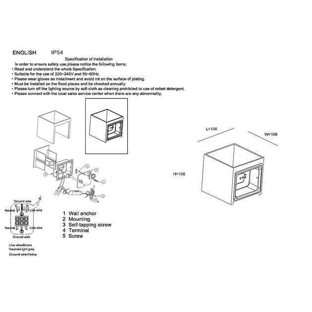 Настенный светодиодный светильник Crystal Lux CLT 520W BL изображение 2 Настенный светодиодный светильник Crystal Lux CLT 520W BL Фото № 2