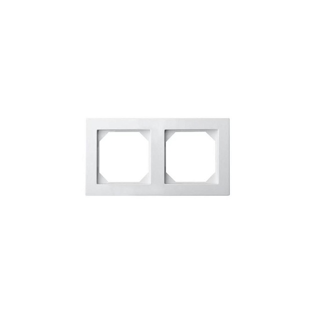 Рамка 2-постовая Liregus Epsilon белый 28-039 Фото № 1