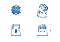 Встраиваемый светодиодный светильник Fiberli 1005E65, 10Вт 12130604 1