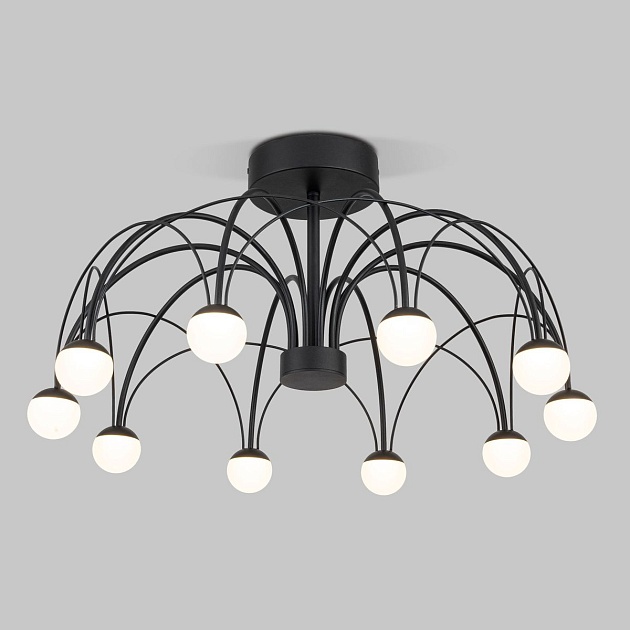 Потолочная светодиодная люстра Eurosvet Ragno 90035/10 LED черный Фото № 1