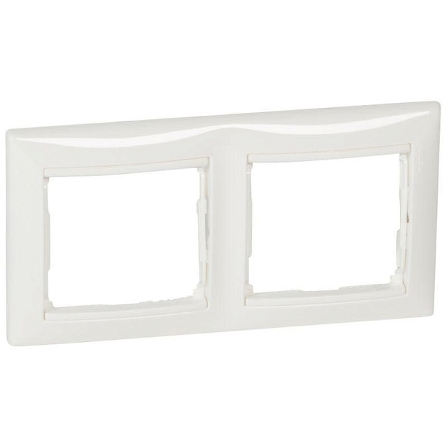 Рамка 2-постовая Legrand Valena белая 694241 изображение 1 Рамка 2-постовая Legrand Valena белая 694241 Фото № 1