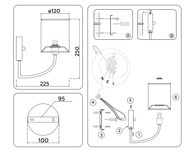 Бра Ambrella Light High Light Classic LH71275 Фото № 2