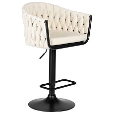 Стул барный DOBRIN LEON (кремовая ткань (LAR 275-33)) 9690-LM LEON 3