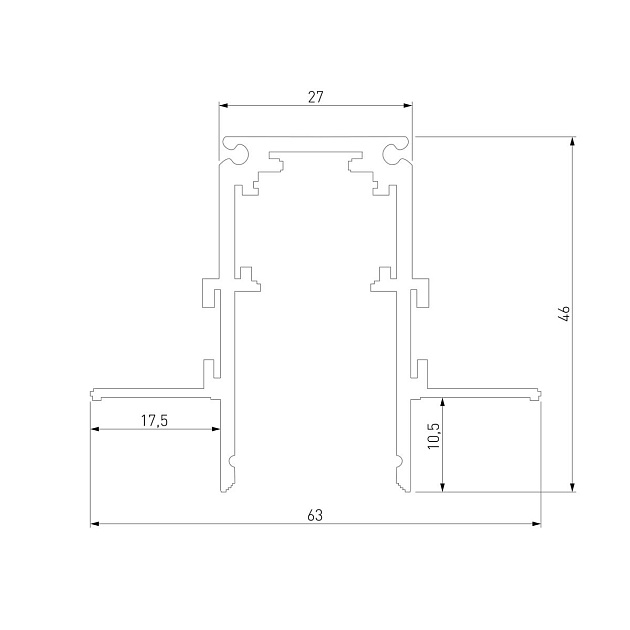 Встраиваемый шинопровод Elektrostandard Slim Magnetic 2м 85209/00 a067504 Фото № 2