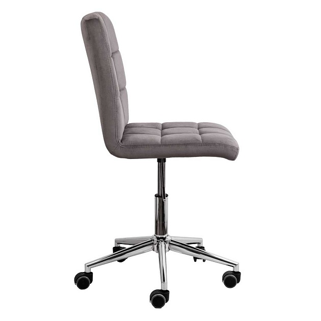 Поворотное кресло AksHome Fiji светло-серый, велюр 72573 изображение 5 Поворотное кресло AksHome Fiji светло-серый, велюр 72573 Фото № 5