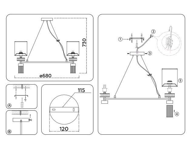 Подвесная люстра Ambrella Light High Light Classic LH71291 изображение 2 Подвесная люстра Ambrella Light High Light Classic LH71291 Фото № 2